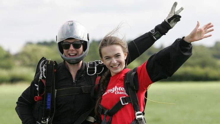 Thankful Courtney’s Triumphant Skydive