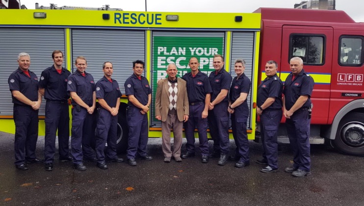 Personal thanks to Croydon Fire Station
