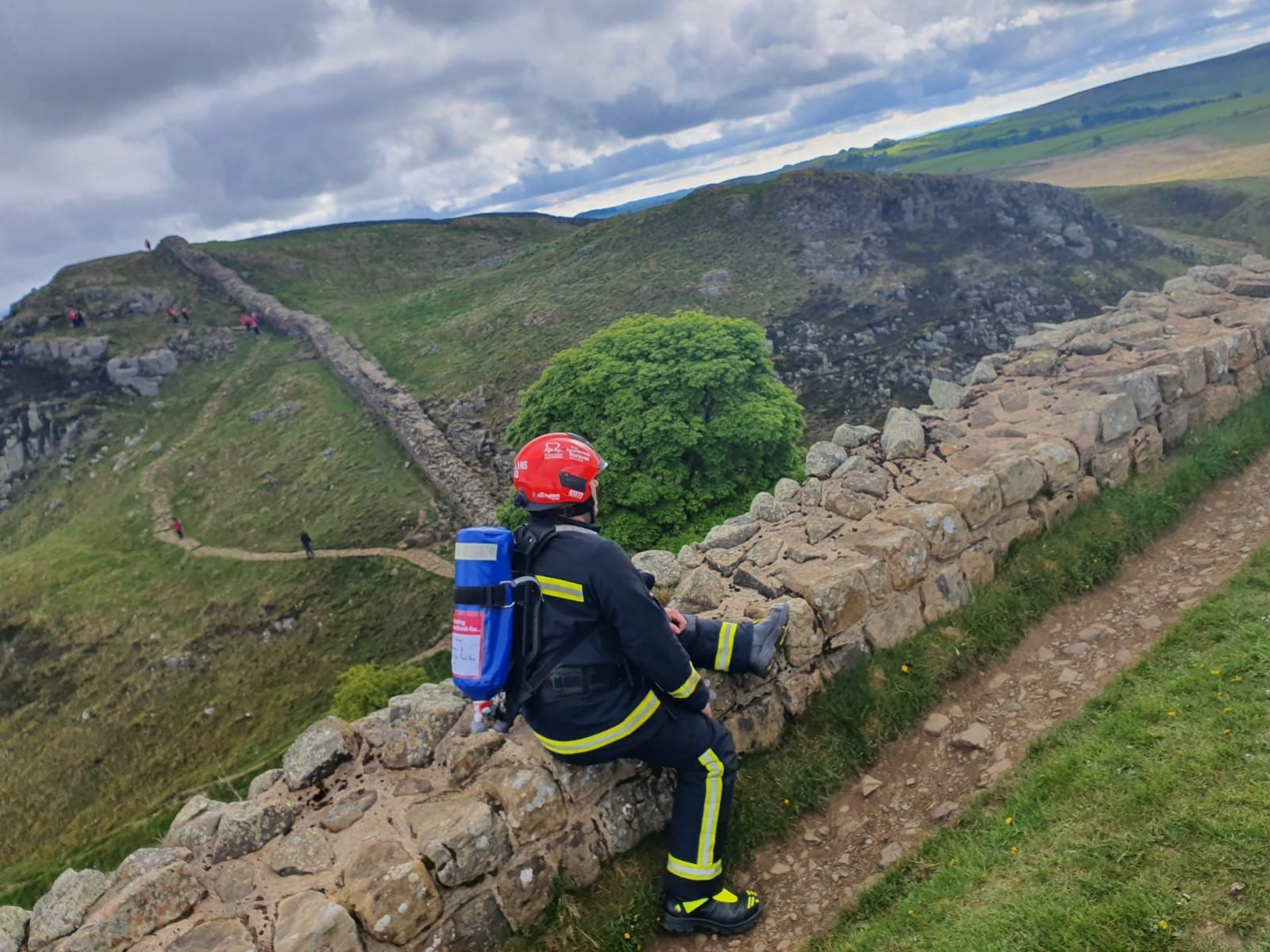 The ups and downs of trekking Hadrian’s Wall in full fire kit