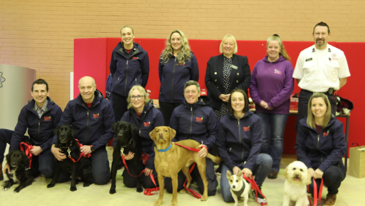 We support Lancashire FRS as it launches new wellbeing dogs team