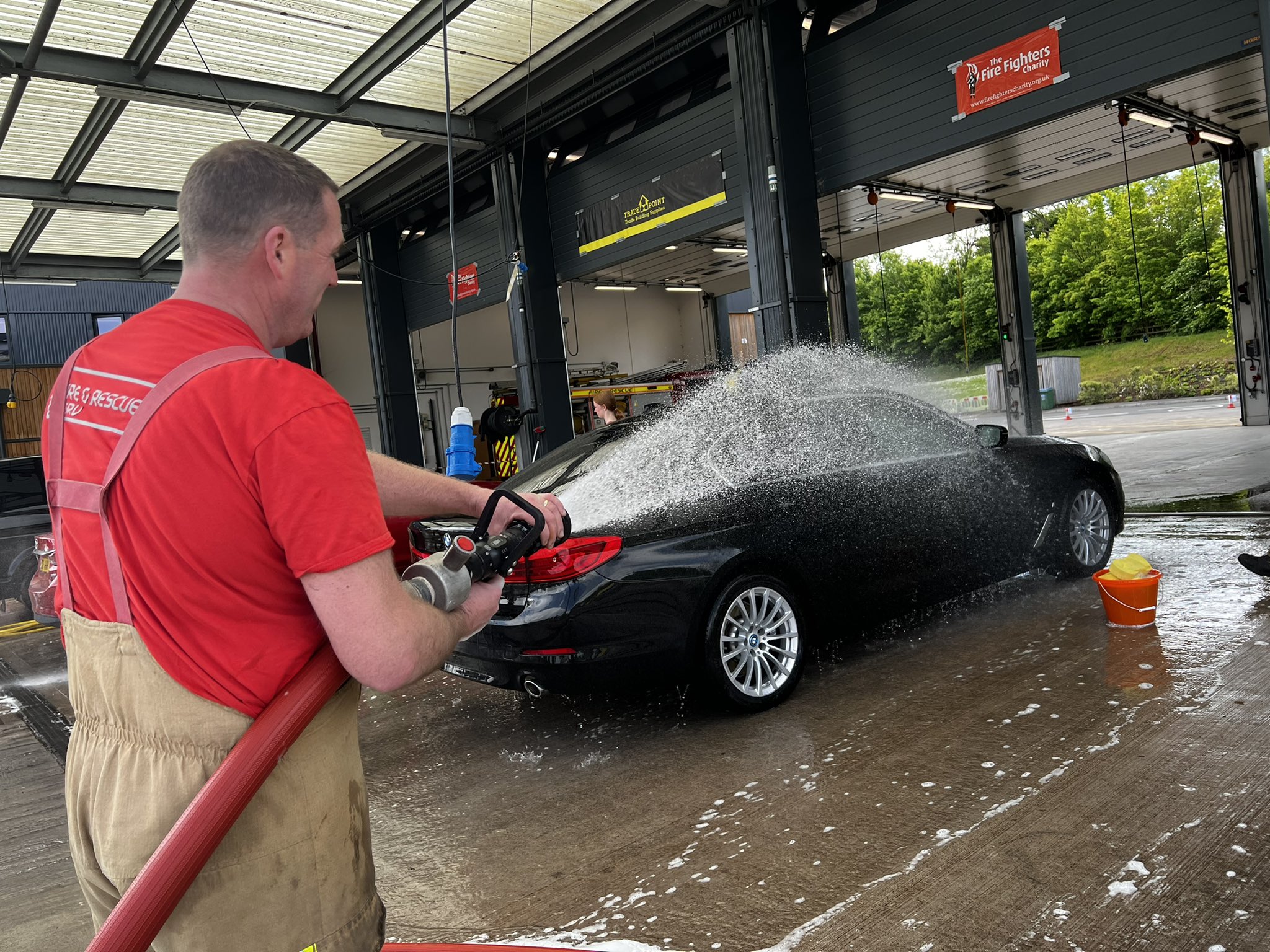 Fire station Car Washes make a big splash
