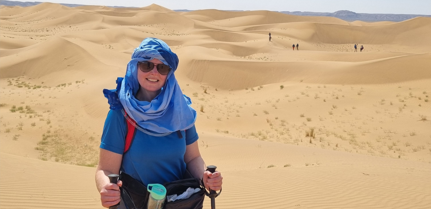Kelly: “I learnt so much about myself on the Sahara trek – it helped me focus after a tough time”