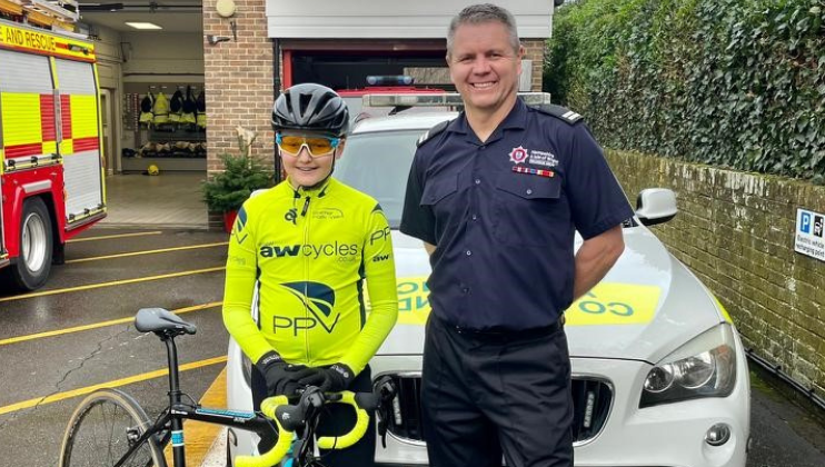 Boy, 11, cycling 100 miles as thank you for firefighter’s help