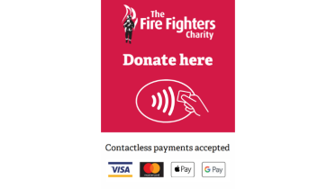 Contactless donations poster