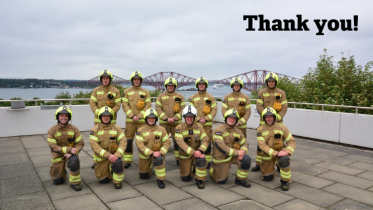 Fire service personnel have been busy fundraising through July