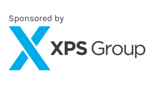 Sponsored by XPS Group" text with a large blue X next to the XPS Group logo on a white background.